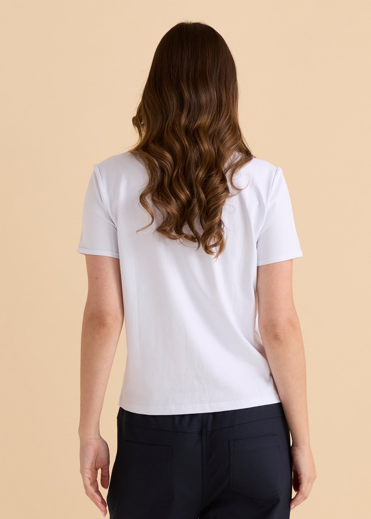 Cotton Slim Fit Tshirt White by Betty Basics