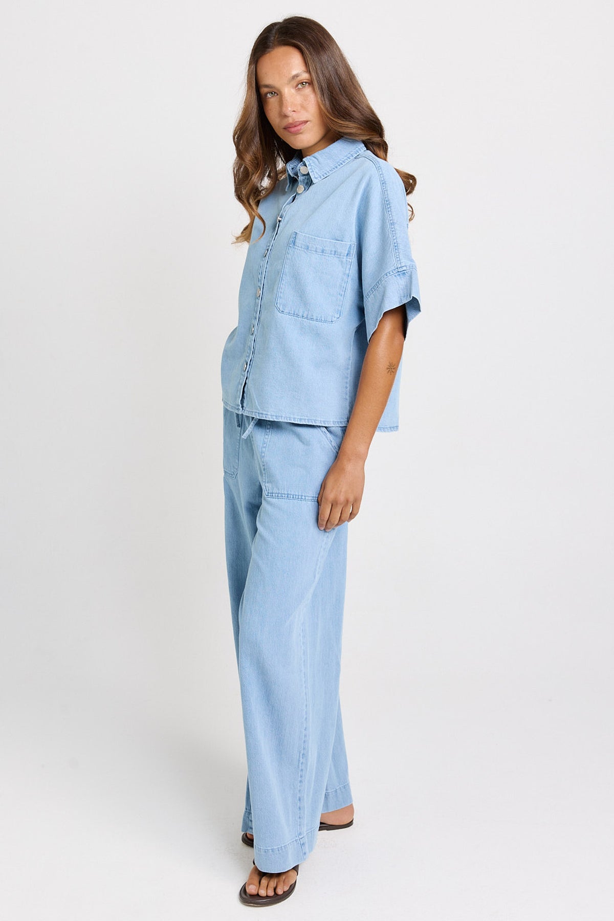 Dawn Denim Shirt by Betty Basics