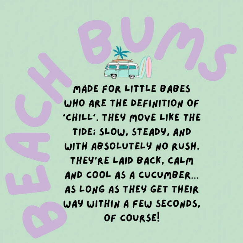 BBcino Reusable Cup: Mini BEACH BUMS (120mL)