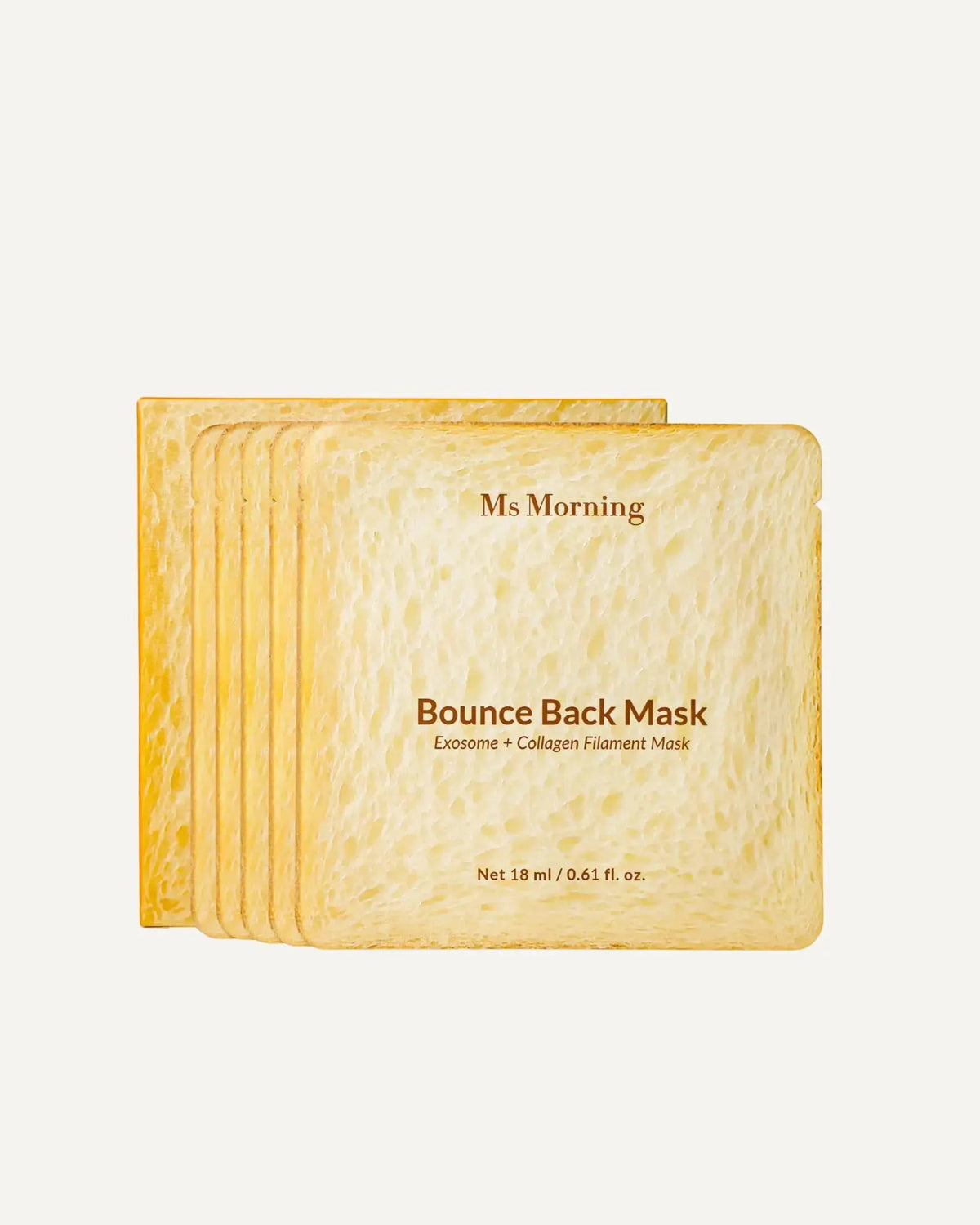 Ms Morning Bounce Back hydrating sheet mask. Korean skincare sheet mask. exosome and collagen-powered sheet mask