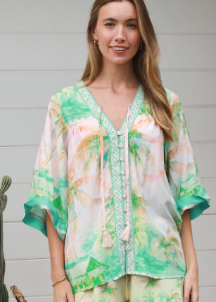 Jenelle Blouse by Salty Palm