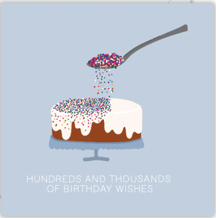 Hundreds & Thousands Happy Birthday! Greeting Card