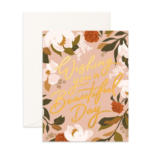 Magnolias Beautiful Day Greeting Card