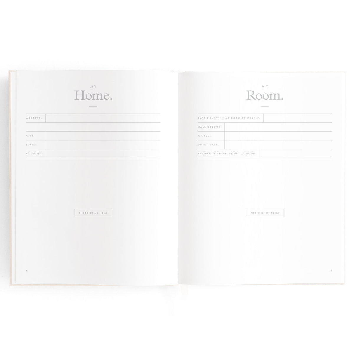 Baby Memories & Milestone Journal in Buttermilk (Boxed)