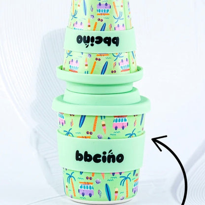 BBcino Reusable Cup: Midi BEACH BUMS  (240mL)