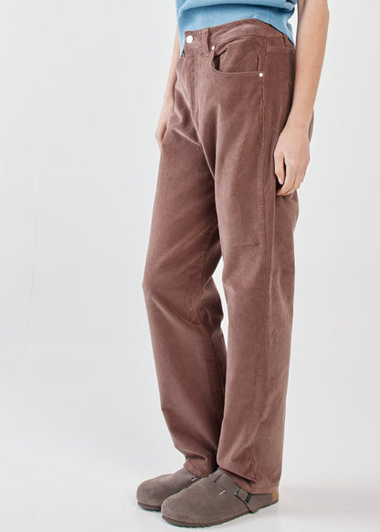 Parco Cord Straight Jeans Brown by SASS