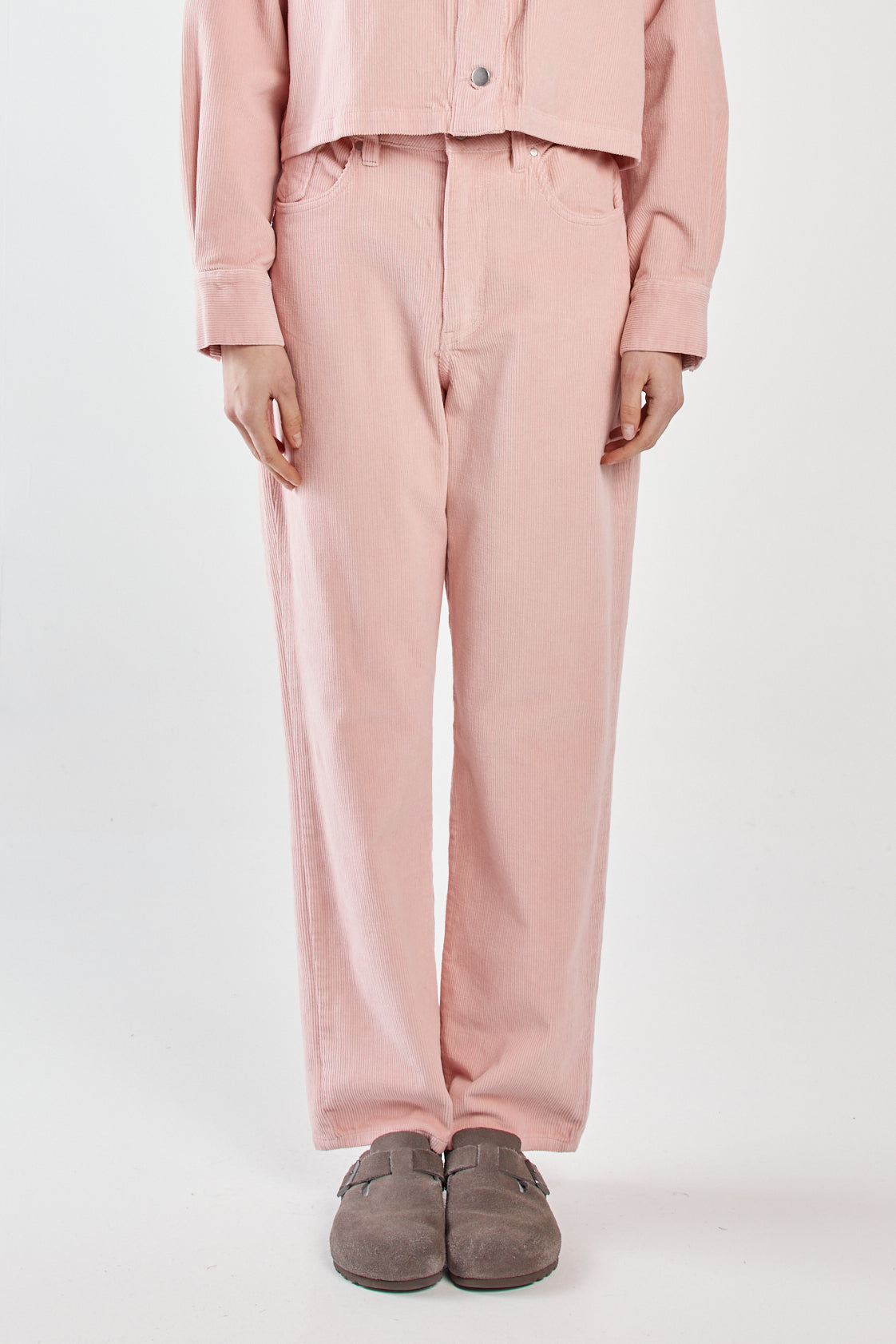Parco Cord Straight Jeans Pink by SASS