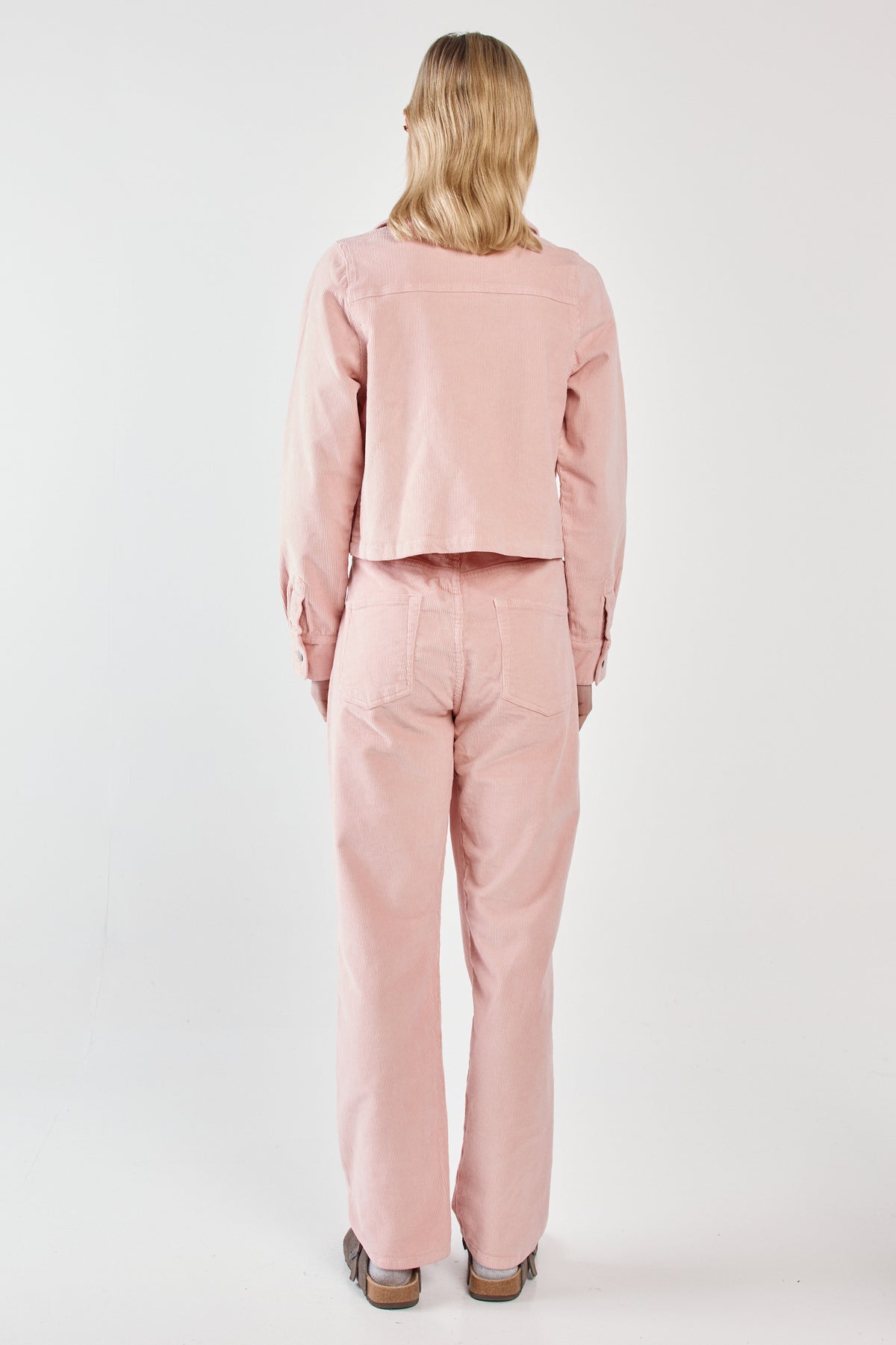 Parco Cord Straight Jeans Pink by SASS