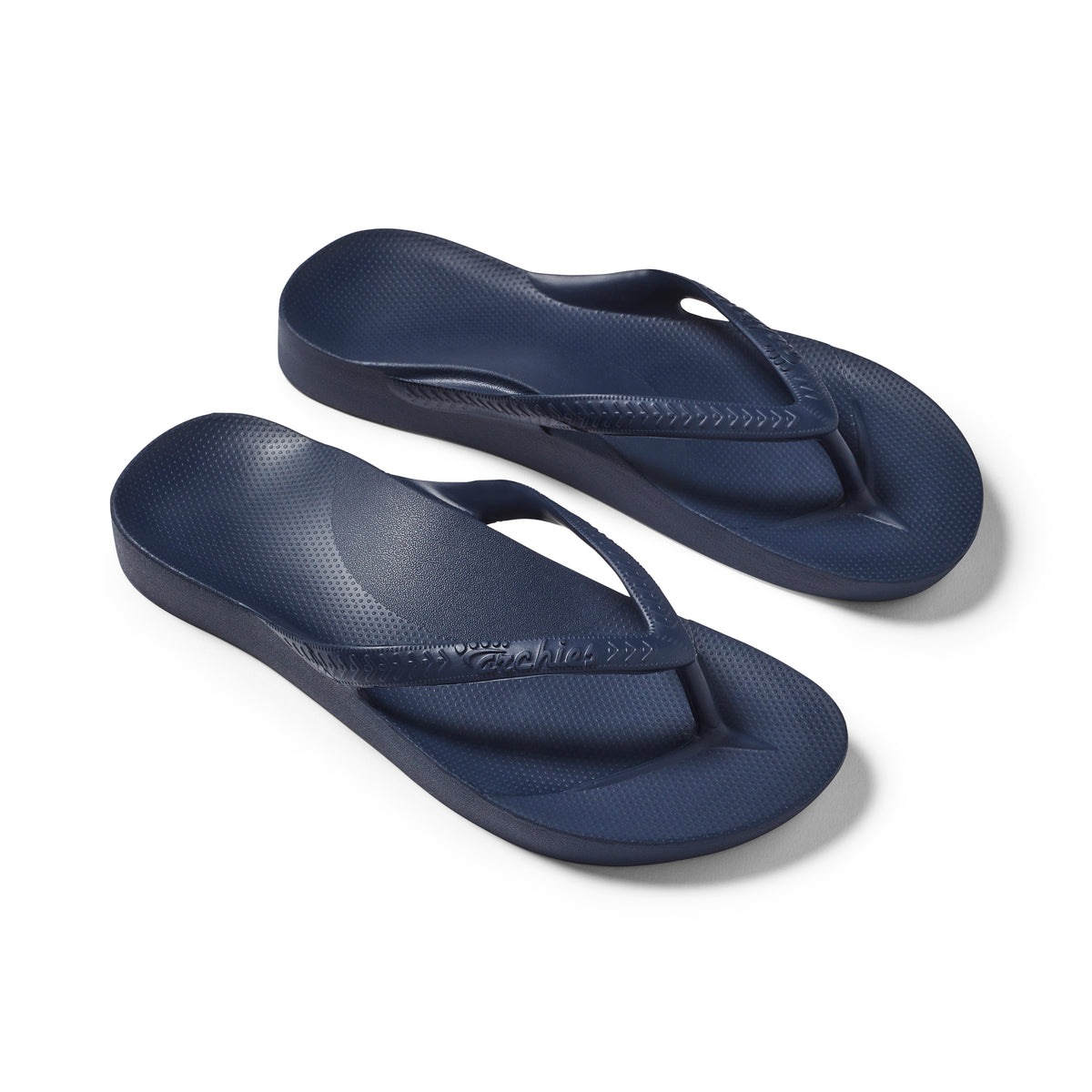 Archies Arch Support Thongs: Navy