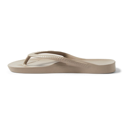 Archies Arch Support Thongs: Taupe
