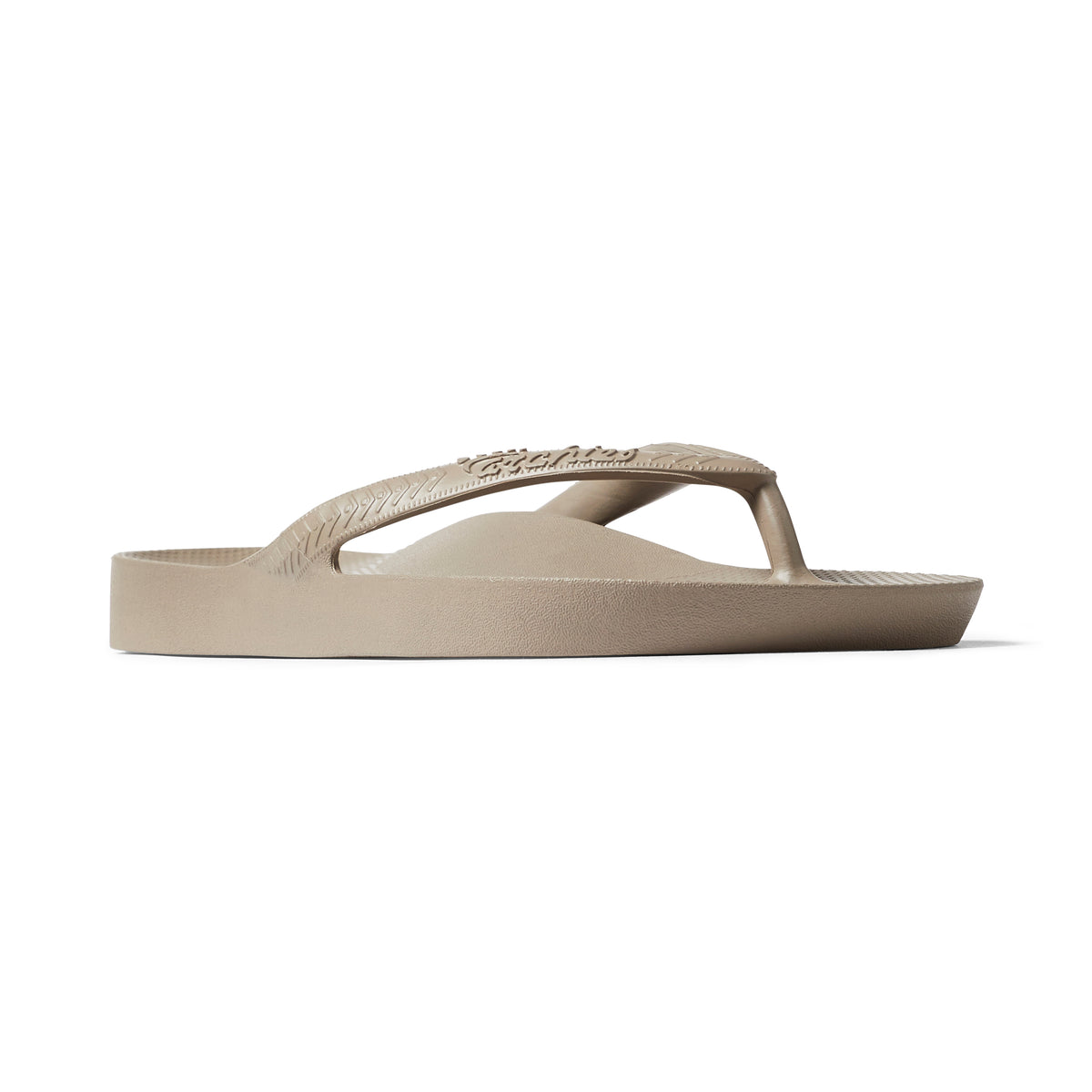 Archies Arch Support Thongs: Taupe