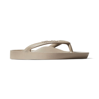 Archies Arch Support Thongs: Taupe