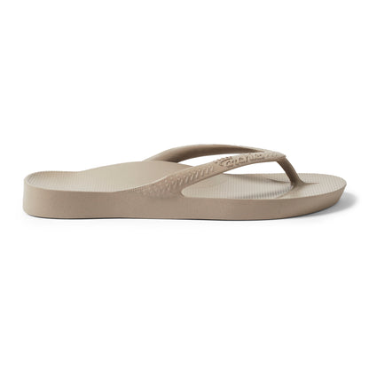 Archies Arch Support Thongs: Taupe