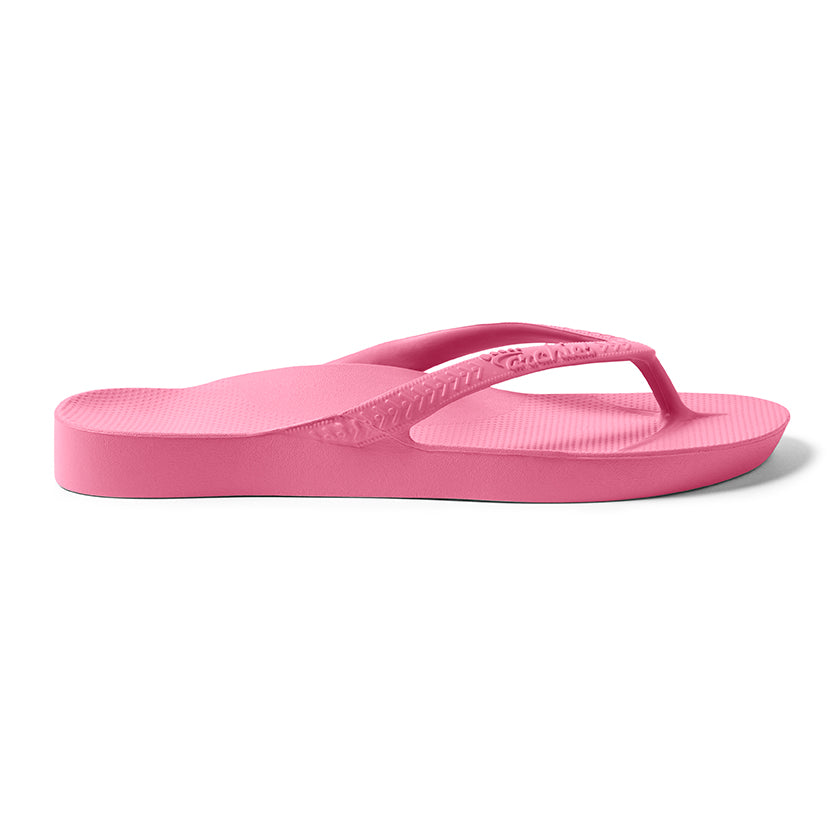 Archies Arch Support Thongs: Hot Pink