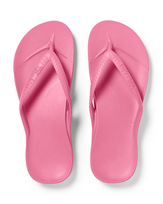 Archies Arch Support Thongs: Hot Pink
