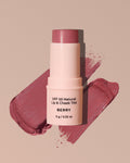 SPF 50 Natural Lip & Check Tint Stick BERRY by Avocado Zinc