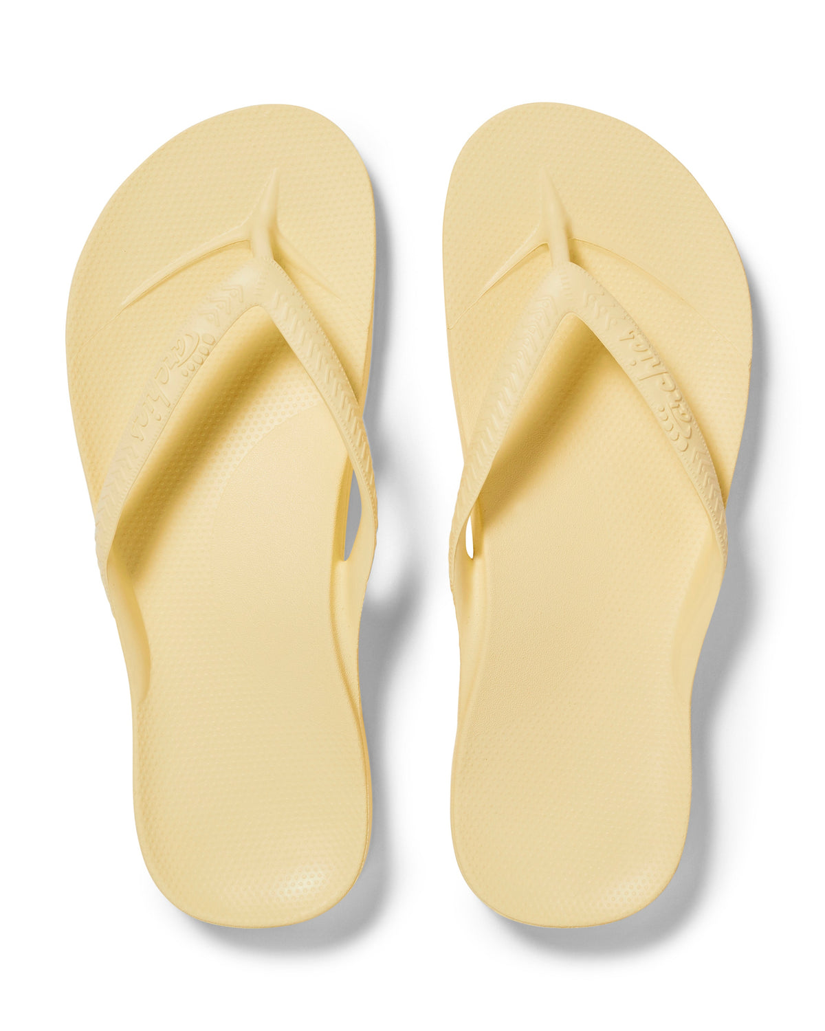 Archies Arch Support Thongs: Lemon