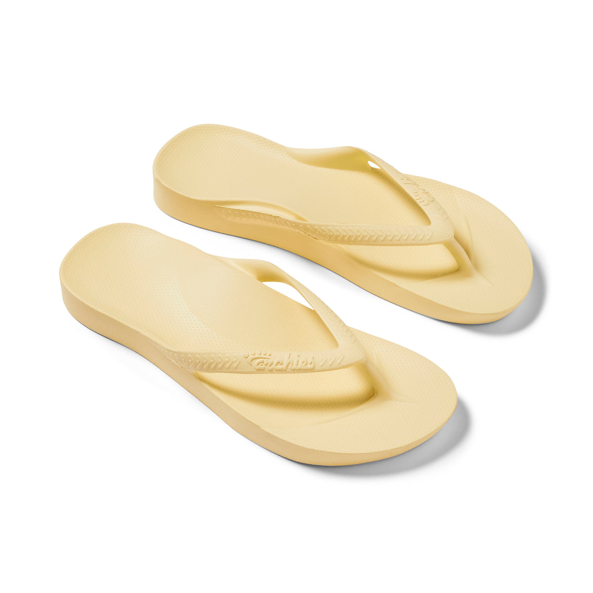 Archies Arch Support Thongs: Lemon