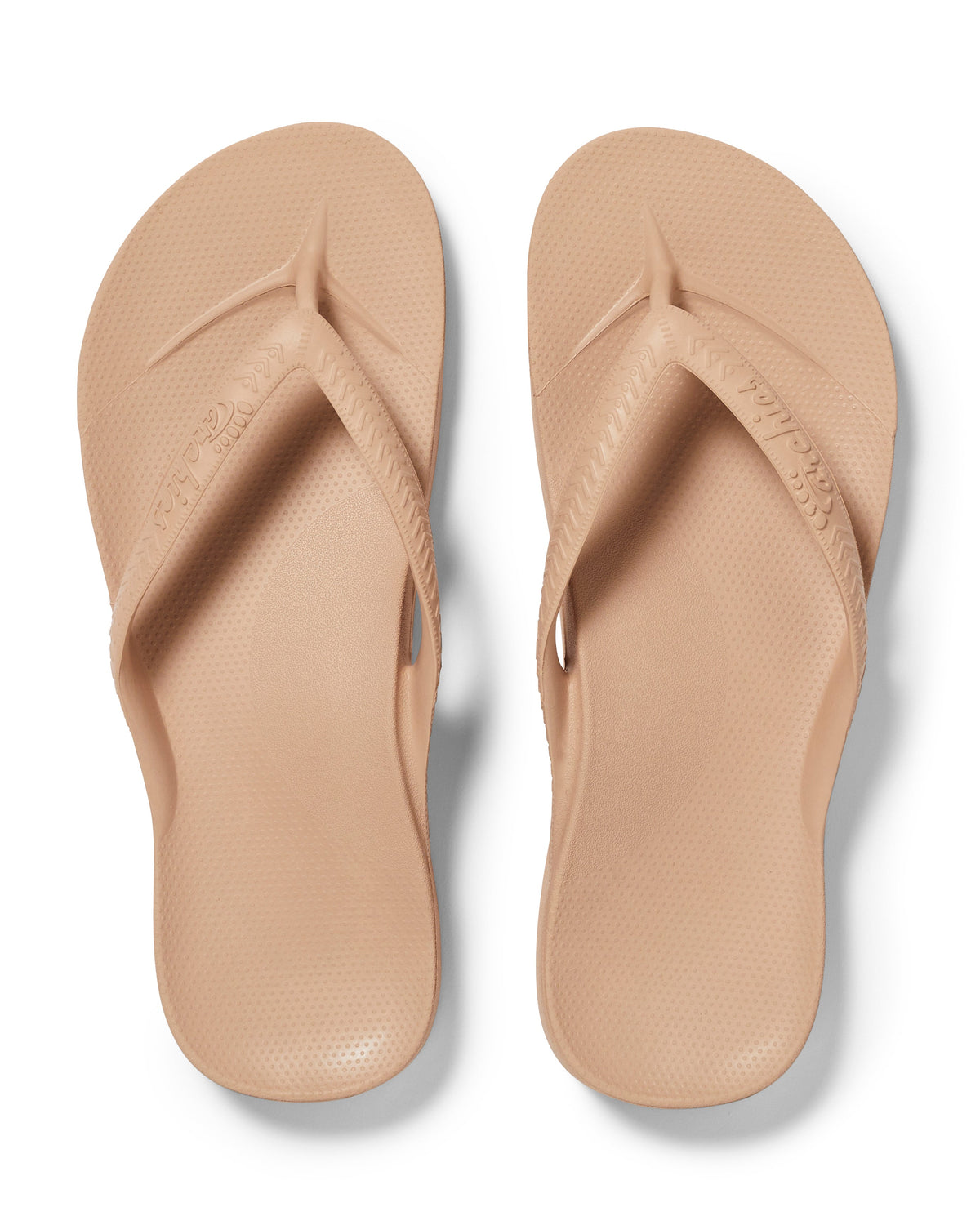Archies Arch Support Thongs: Tan