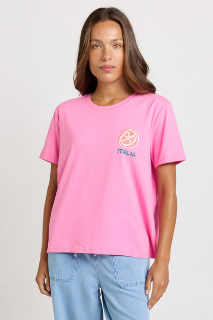 Italian Orange Print Tee