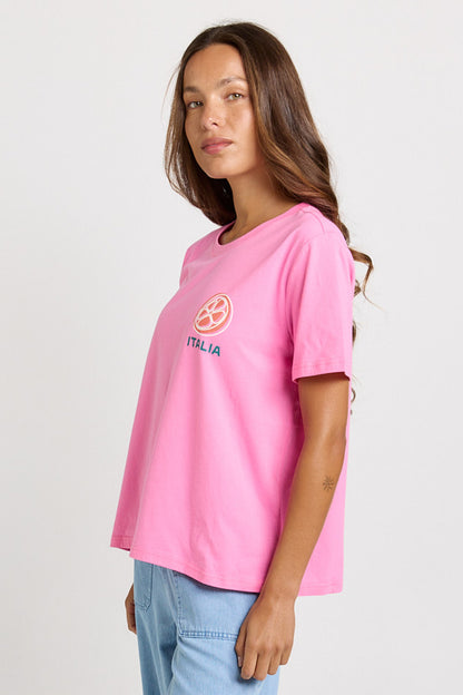 Italian Orange Print Tee