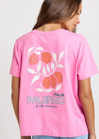 Italian Orange Print Tee
