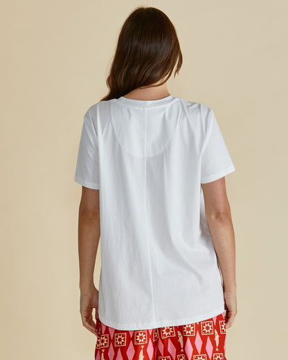 Betty Basics Stockist Loloma Living Sardinia Tshirt Ellia Crew Tee Tamborine Mountain Sardine tshirt White Tshirt 