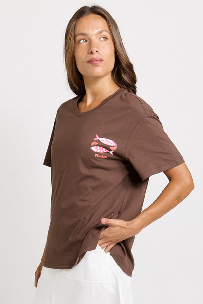 Pescado Sequin Relax Boxy Tee