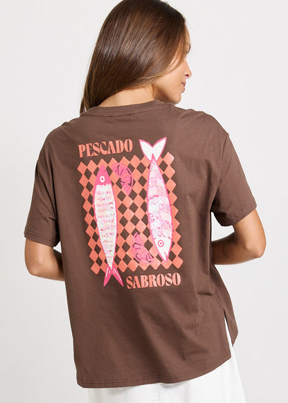 Pescado Sequin Relax Boxy Tee