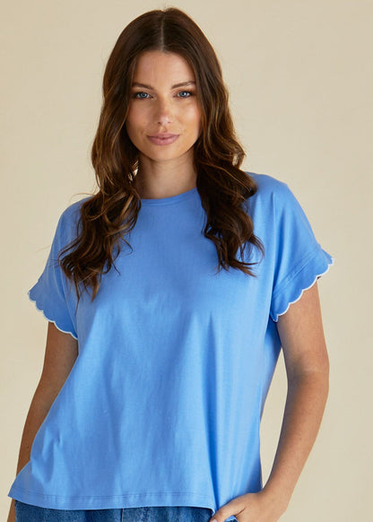 LAST ONE: SIZE 20!  Sloane Scallop Tshirt