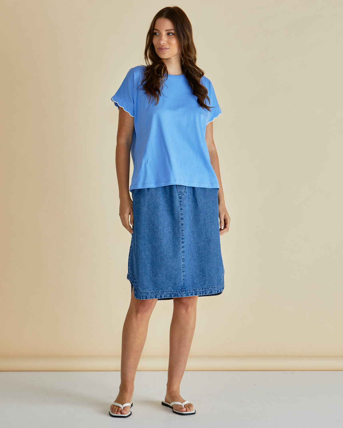 LAST ONE: SIZE 20!  Sloane Scallop Tshirt