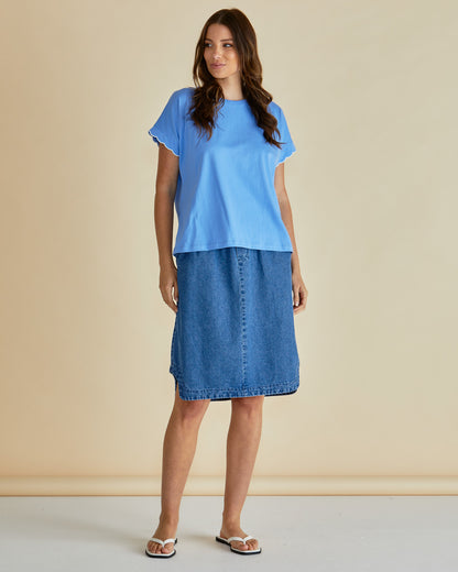 LAST ONE: SIZE 20!  Sloane Scallop Tshirt