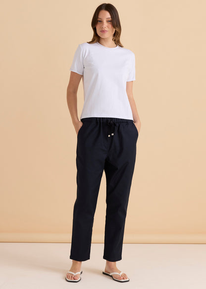 Cotton Slim Fit Tshirt White by Betty Basics
