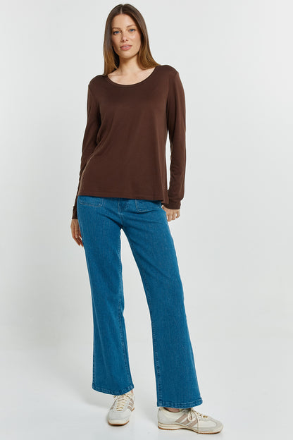 LAST ONE: SIZE 16! Westin Blended Wool Long-Sleeve Tee