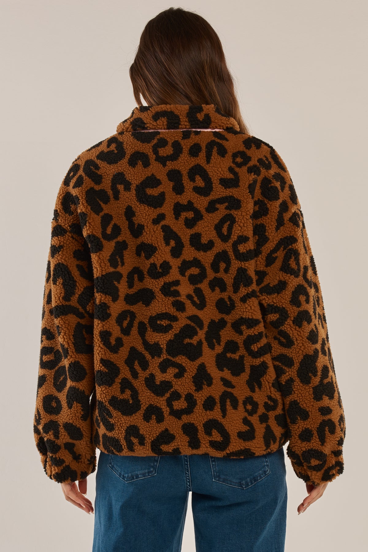 LAST ONE: SIZE 18! Jayne Fleece Jacket Animal Print