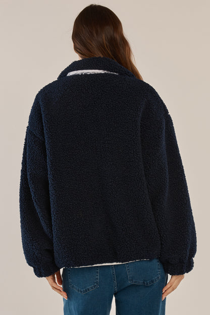 Jayne Fleece Jacket Navy