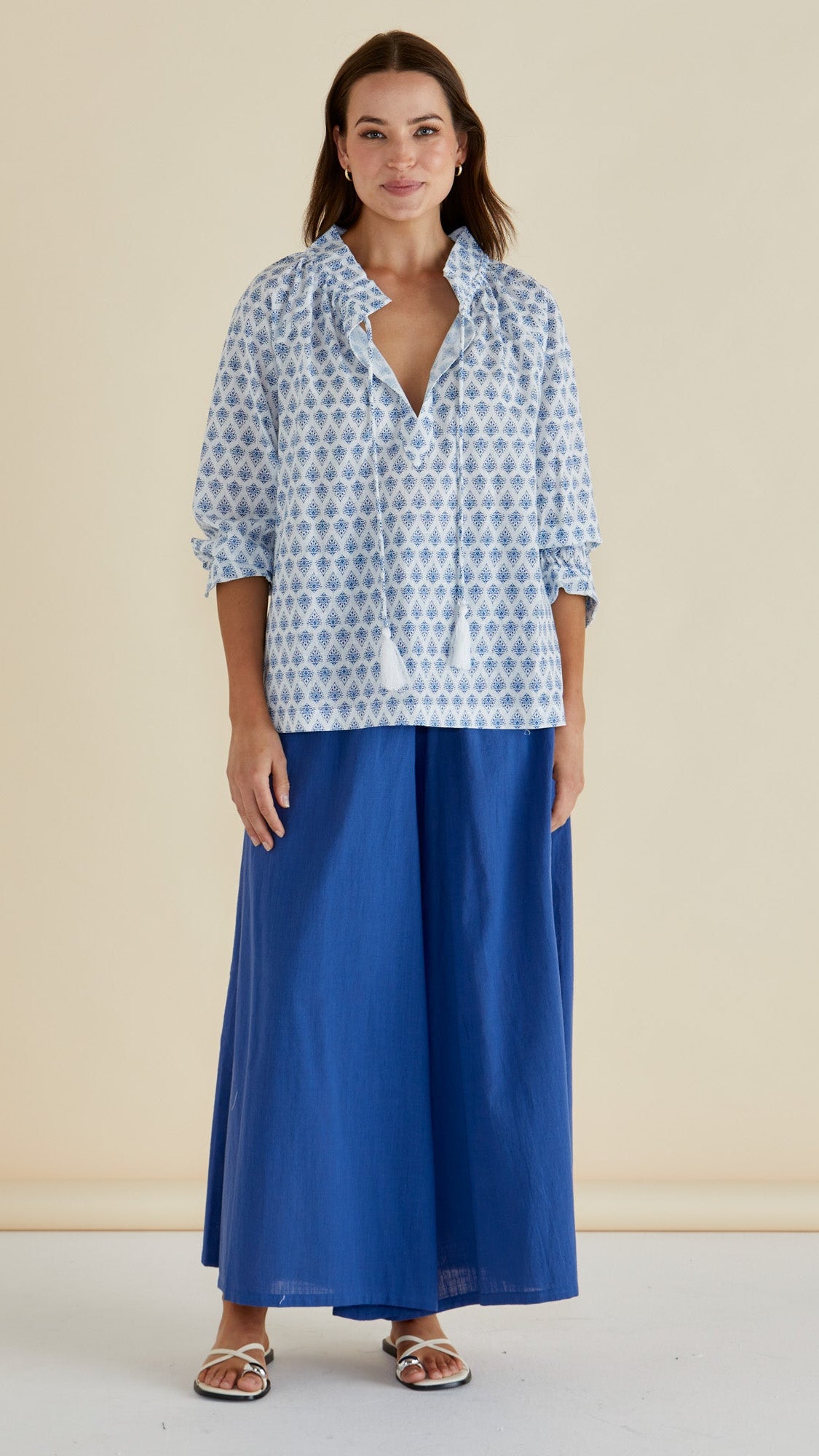 LAST ONE: SIZE 20! Charli Blouse in Blue Lotus