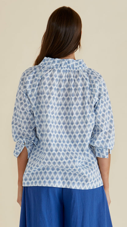 LAST ONE: SIZE 20! Charli Blouse in Blue Lotus