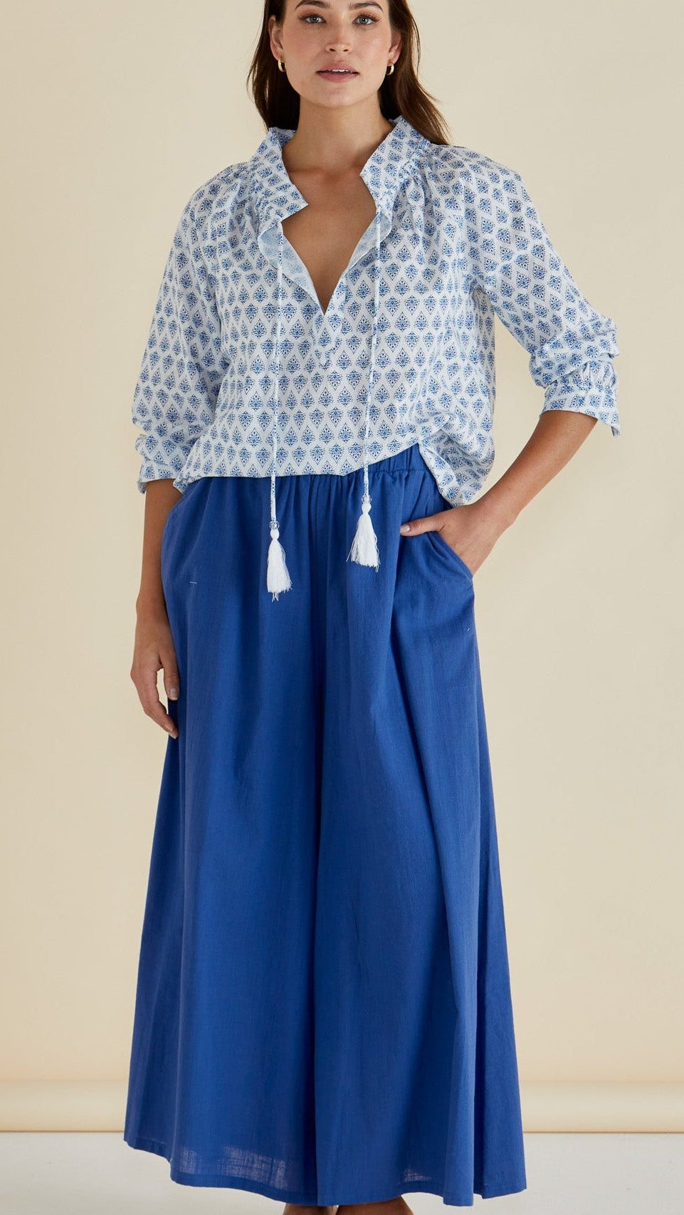 LAST ONE: SIZE 20! Charli Blouse in Blue Lotus