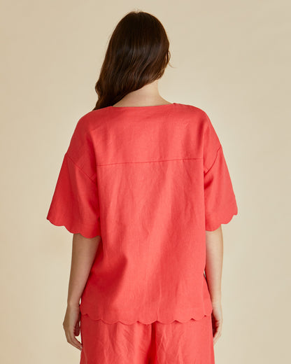 Shop the Scarlett Shirt from betty basics at Loloma Living Tamborine Mountain linen blend shirt from loloma living