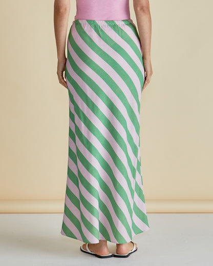 betty basics brooke bias skirt green and pink loloma living stockist of betty basics and sass tamborine mountain island store