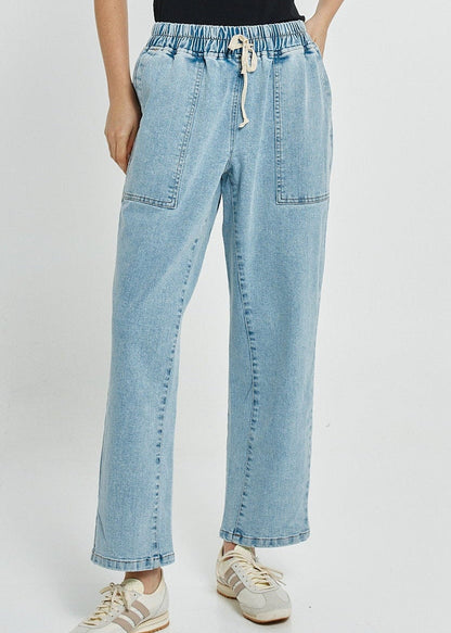Quinn Stretch Jogger Light Blue