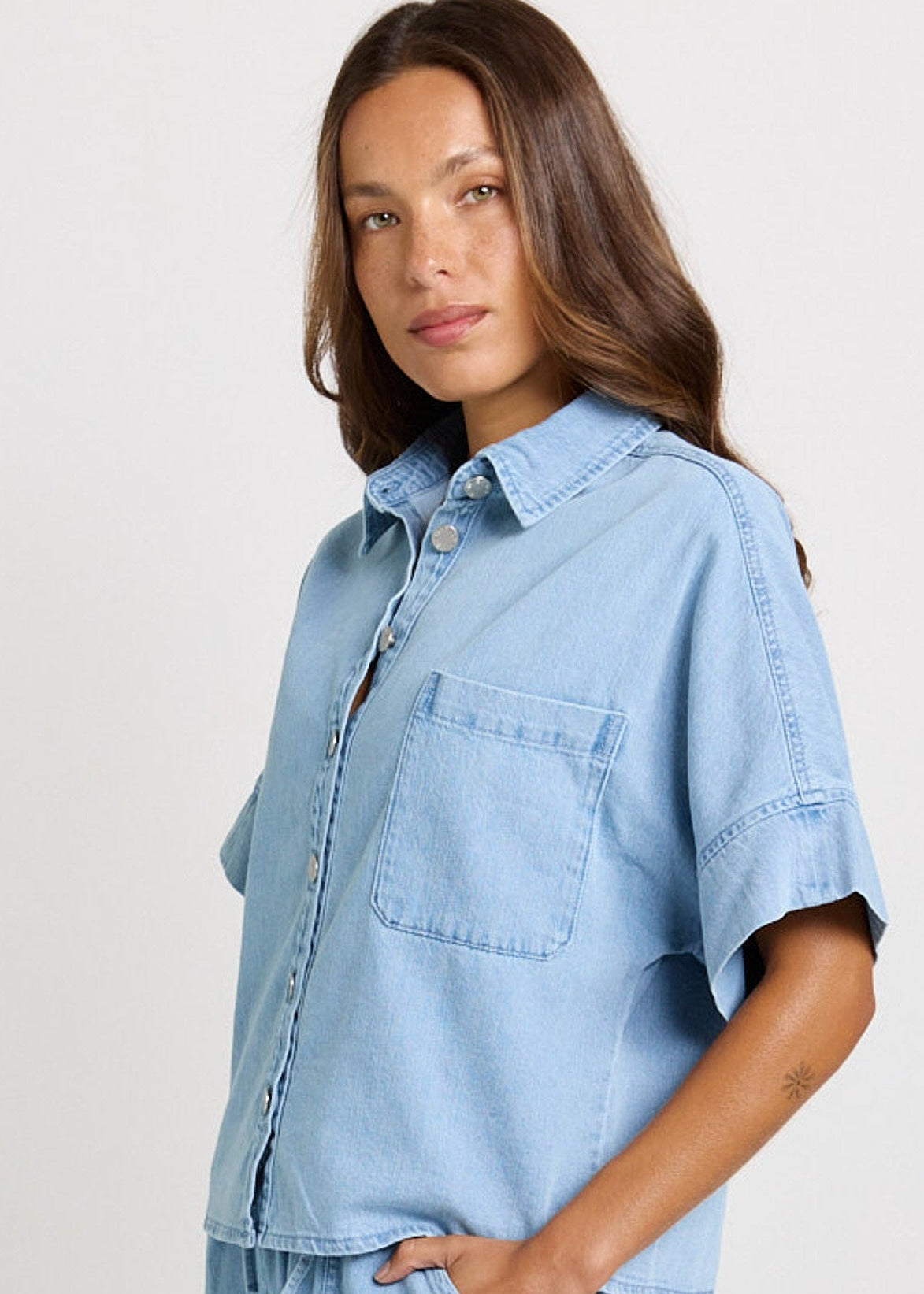 Dawn Denim Shirt by Betty Basics