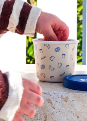 BBcino Reusable Snack Pot: BRUNCH KINS CROSSAINT