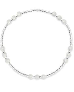 Sage Freshwater Pearl Beaded Stacking Bracelets