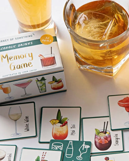 Alcoholic Drinks Memory Card Game