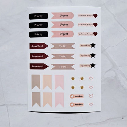 Lifestyle Stickers & Label Set