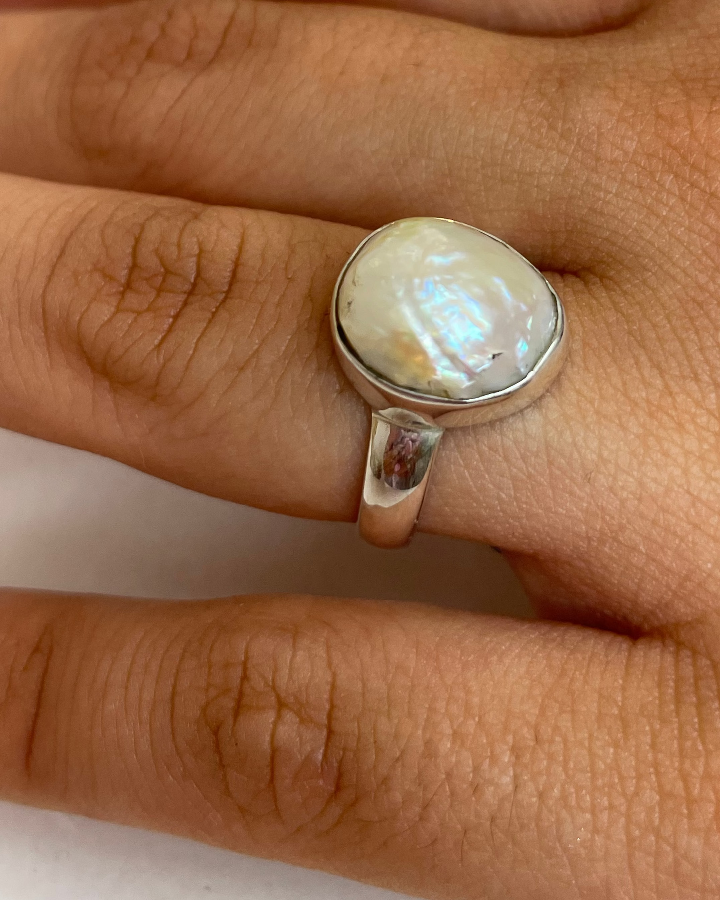 Reya Freshwater Pearl Ring Sterling Silver