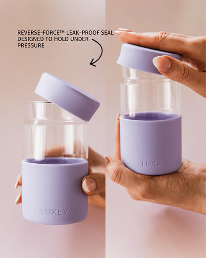 Reusable Glass Coffee Cup in Mint 340ml
