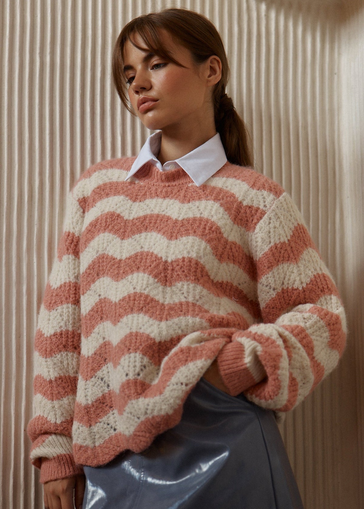 Nikkita Stripe Knit Pink by SASS